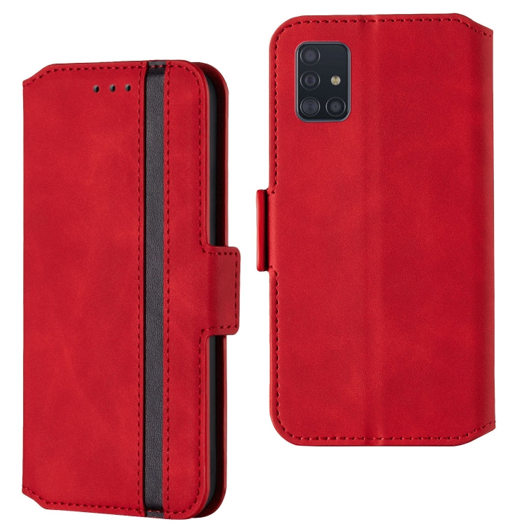 For Galaxy A51 Retro Frosted Oil Side Horizontal Flip Case with Holder & Card Slots