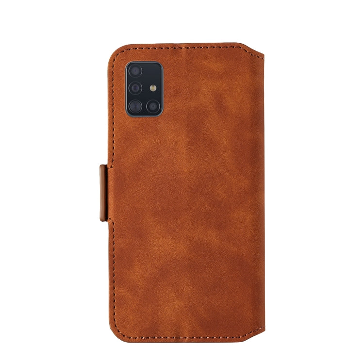For Galaxy A71 Retro Frosted Oil Side Horizontal Flip Case with Holder & Card Slots