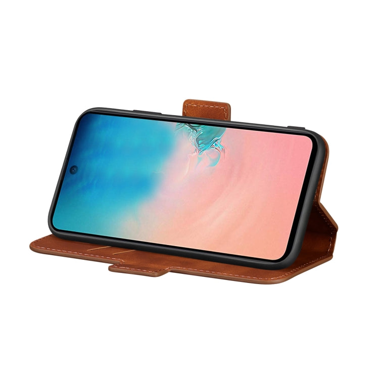 For Galaxy A71 Retro Frosted Oil Side Horizontal Flip Case with Holder & Card Slots
