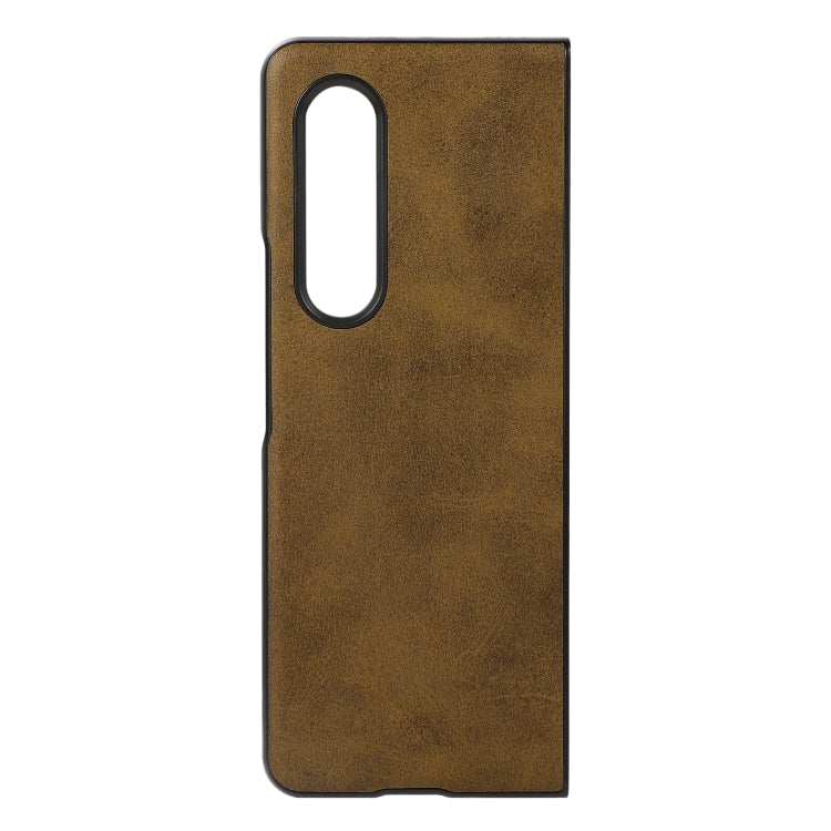 For Samsung Galaxy Z Fold4 Two-color Calf Texture Shockproof Phone Case