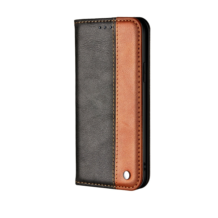 For Xiaomi Redmi Note 8 Business Solid Color Stitching Horizontal Flip PU Leather Case with Holder & Card Slot