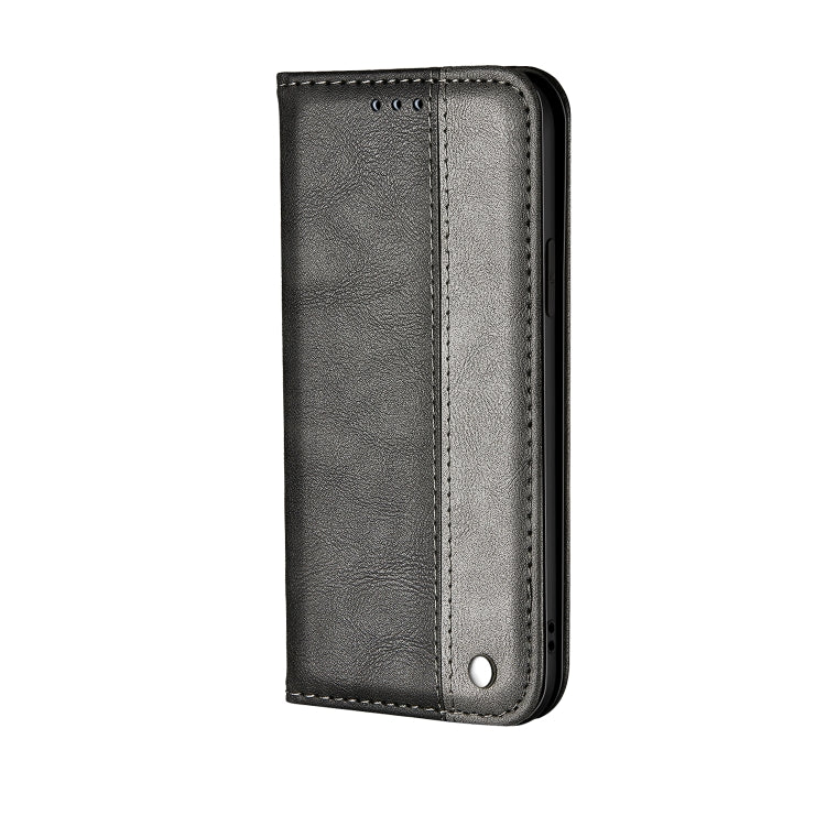 For Xiaomi Redmi Note 8T Business Solid Color Stitching Horizontal Flip PU Leather Case with Holder & Card Slot