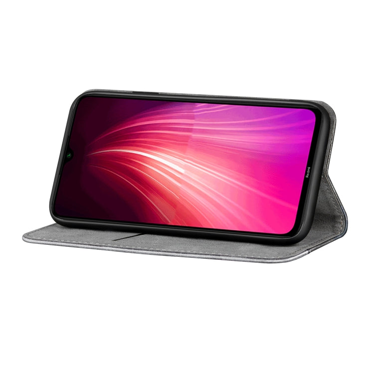 For Xiaomi Redmi Note 8T Business Solid Color Stitching Horizontal Flip PU Leather Case with Holder & Card Slot