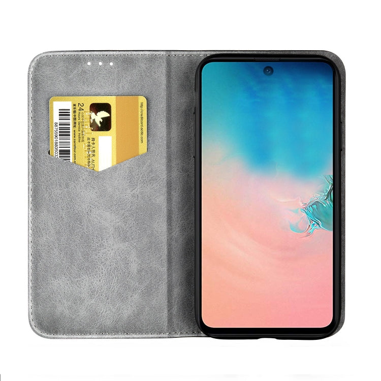 For Galaxy A71 Business Solid Color Stitching Horizontal Flip PU Leather Case with Holder & Card Slot