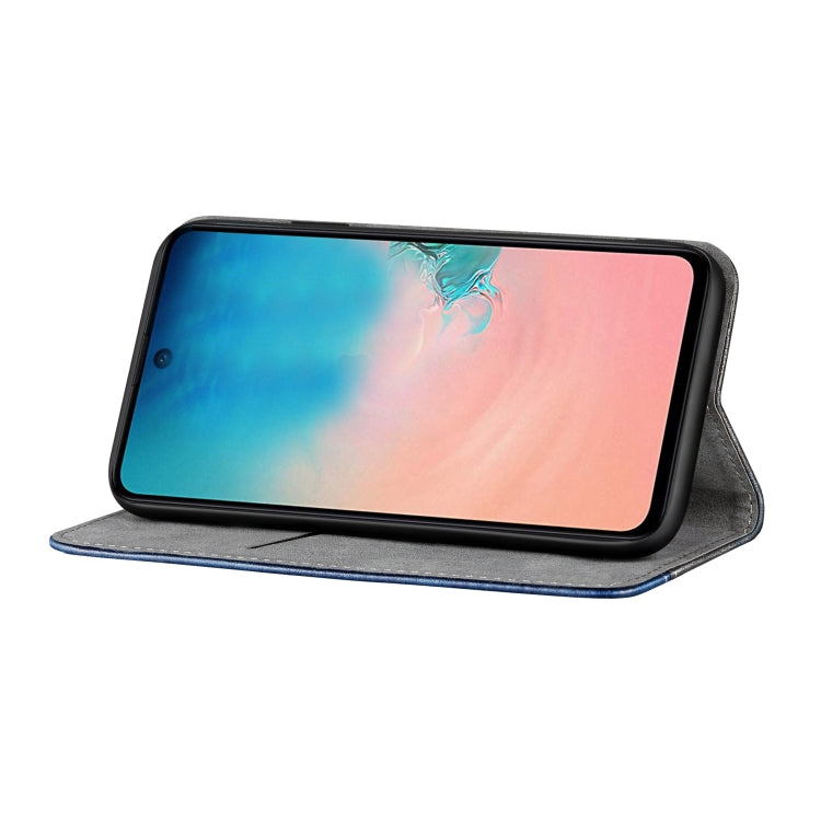 For Galaxy A71 Business Solid Color Stitching Horizontal Flip PU Leather Case with Holder & Card Slot