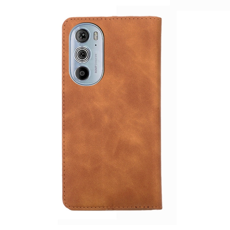 For Motorola Moto Edge+ 2022/Edge 30 Pro Skin Feel Magnetic Horizontal Flip Leather Phone Case