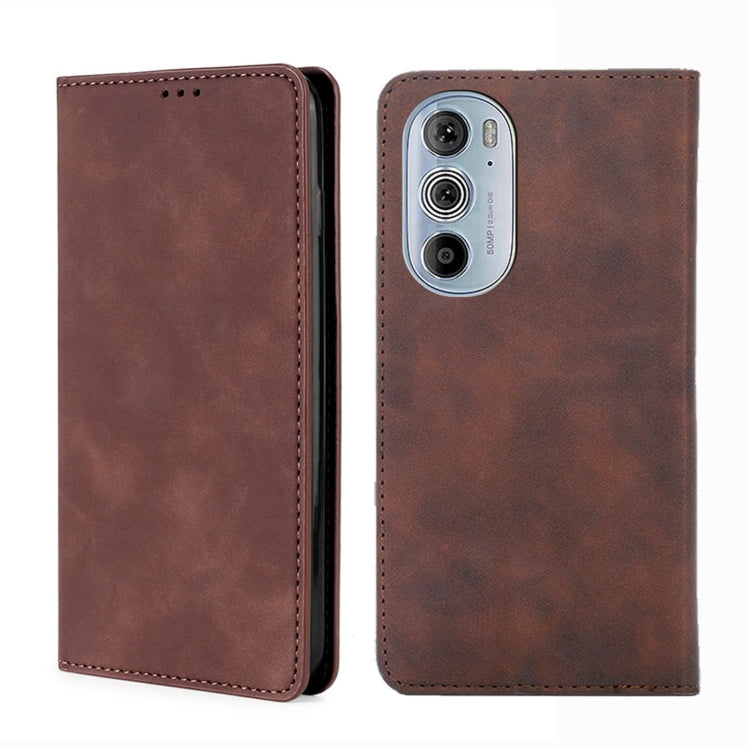For Motorola Moto Edge+ 2022/Edge 30 Pro Skin Feel Magnetic Horizontal Flip Leather Phone Case