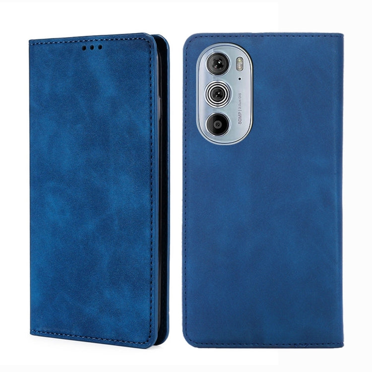 For Motorola Moto Edge+ 2022/Edge 30 Pro Skin Feel Magnetic Horizontal Flip Leather Phone Case