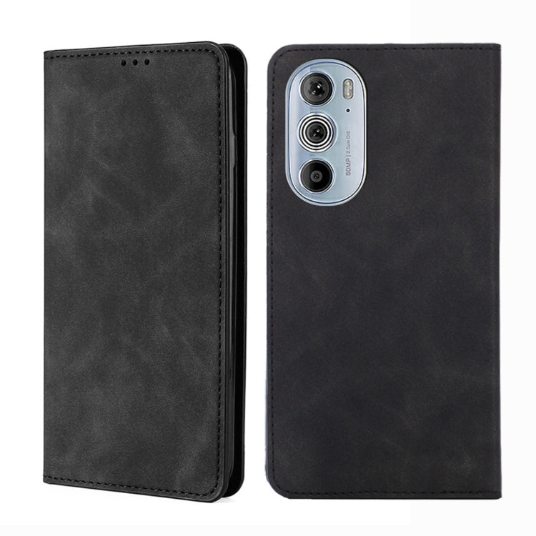 For Motorola Moto Edge+ 2022/Edge 30 Pro Skin Feel Magnetic Horizontal Flip Leather Phone Case