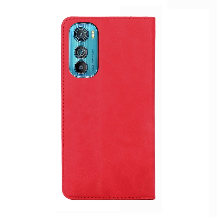 For Motorola Moto Edge 30 Skin Feel Magnetic Horizontal Flip Leather Phone Case