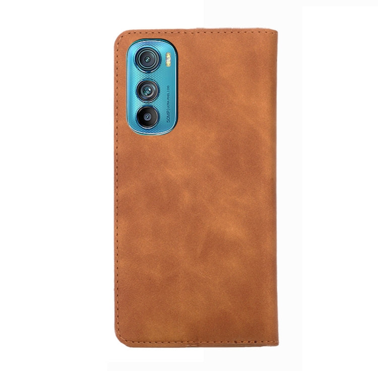 For Motorola Moto Edge 30 Skin Feel Magnetic Horizontal Flip Leather Phone Case