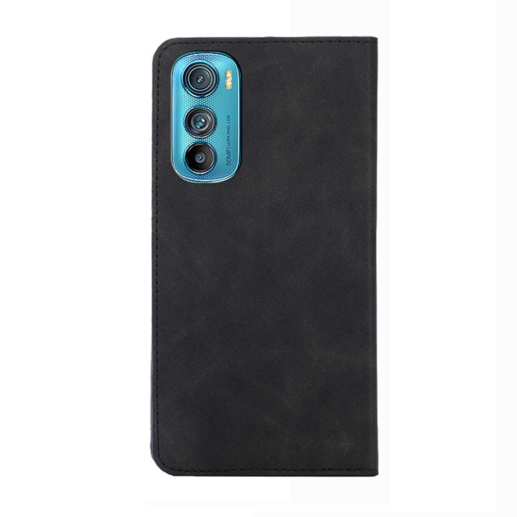 For Motorola Moto Edge 30 Skin Feel Magnetic Horizontal Flip Leather Phone Case