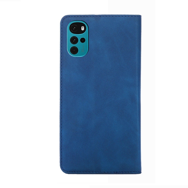 For Motorola Moto G22 Skin Feel Magnetic Horizontal Flip Leather Phone Case