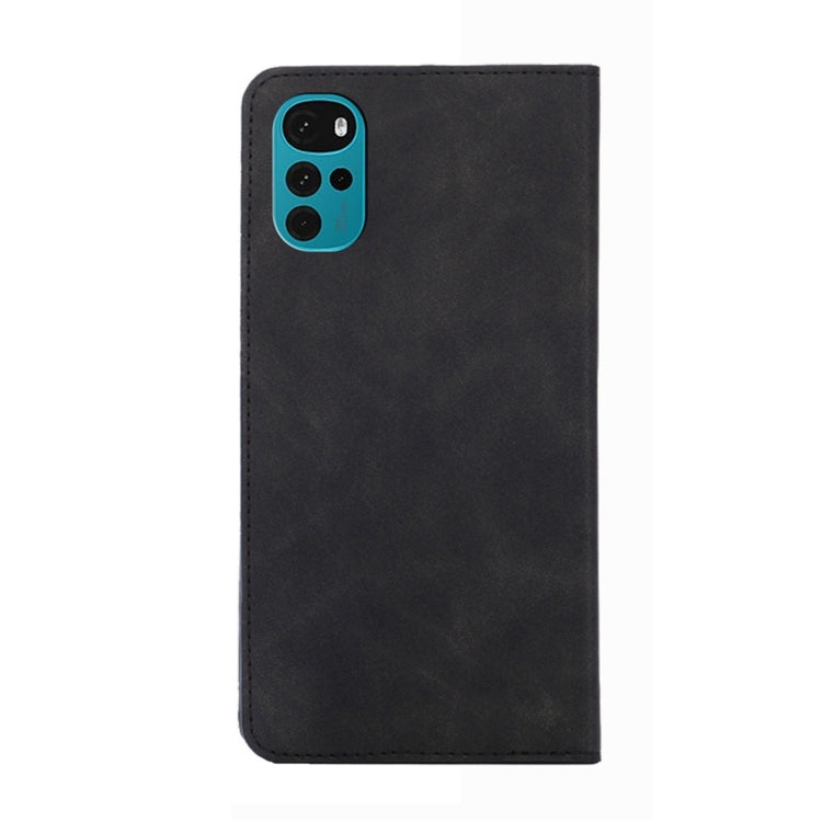For Motorola Moto G22 Skin Feel Magnetic Horizontal Flip Leather Phone Case
