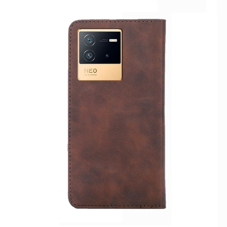 For vivo iQOO Neo6 5G Skin Feel Magnetic Horizontal Flip Leather Phone Case
