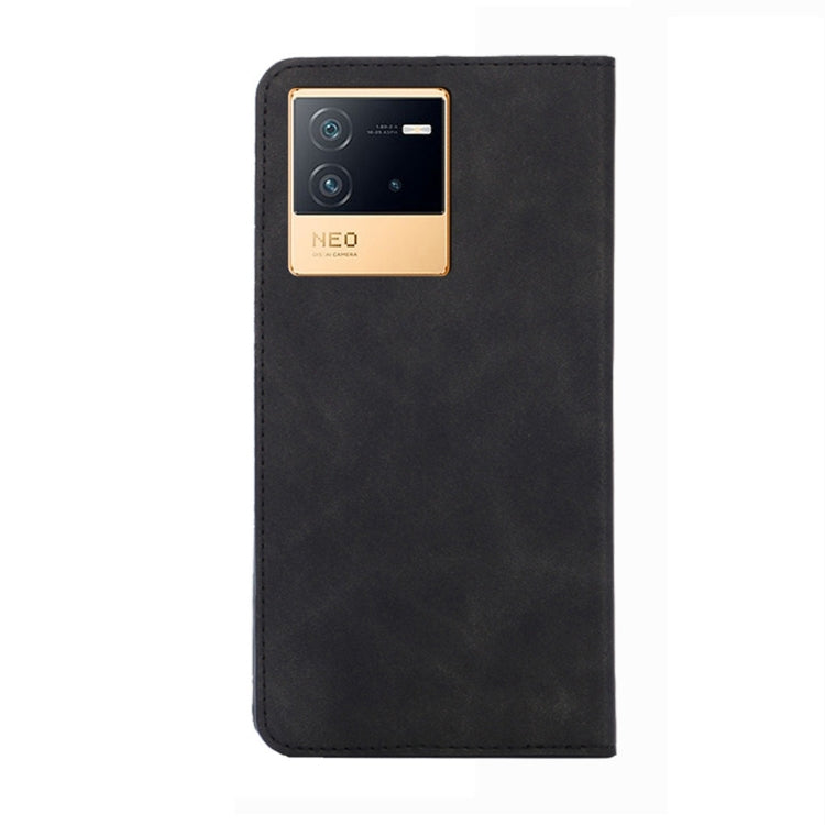 For vivo iQOO Neo6 5G Skin Feel Magnetic Horizontal Flip Leather Phone Case