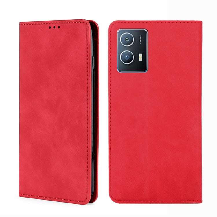 For vivo iQOO U5 5G Skin Feel Magnetic Horizontal Flip Leather Phone Case