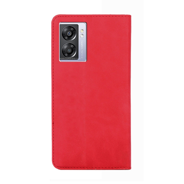 For OPPO A57 5G 2022/Realme Q5i Skin Feel Magnetic Horizontal Flip Leather Phone Case