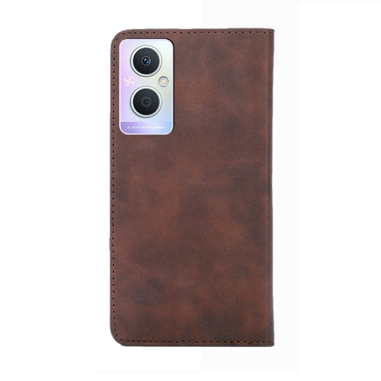For OPPO A96 5G Skin Feel Magnetic Horizontal Flip Leather Phone Case
