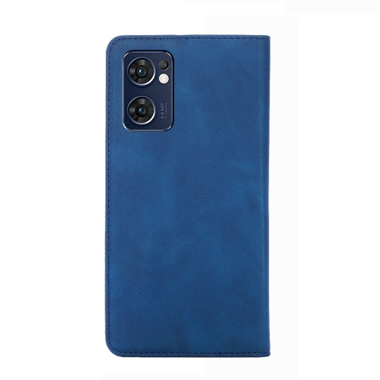 For OPPO Find X5 Lite Skin Feel Magnetic Horizontal Flip Leather Phone Case