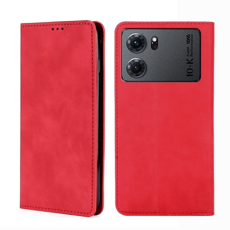 For OPPO K10 5G Skin Feel Magnetic Horizontal Flip Leather Phone Case