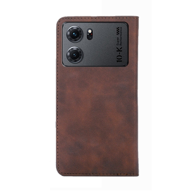 For OPPO K10 5G Skin Feel Magnetic Horizontal Flip Leather Phone Case