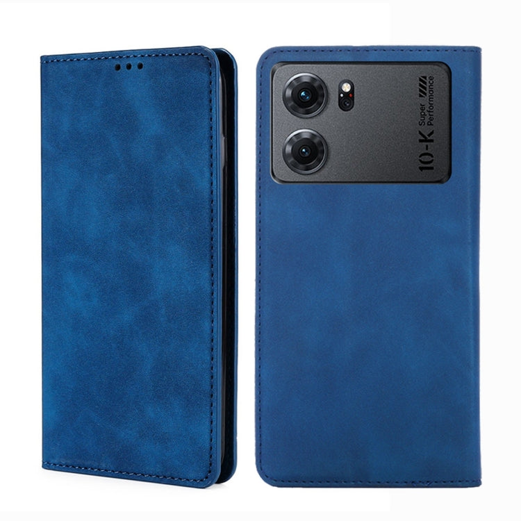 For OPPO K10 5G Skin Feel Magnetic Horizontal Flip Leather Phone Case