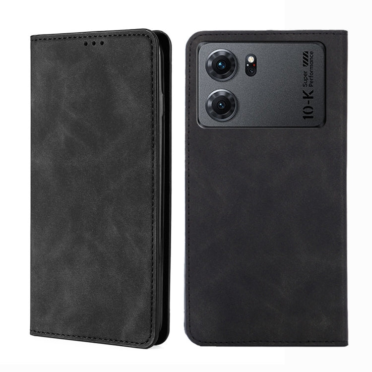 For OPPO K10 5G Skin Feel Magnetic Horizontal Flip Leather Phone Case