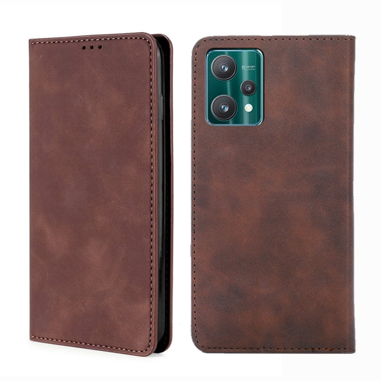 For OPPO Realme 9 Pro Skin Feel Magnetic Horizontal Flip Leather Phone Case