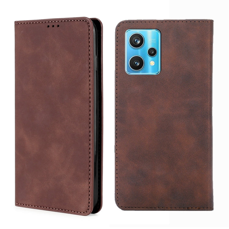 For OPPO Realme 9 Pro+ Skin Feel Magnetic Horizontal Flip Leather Phone Case