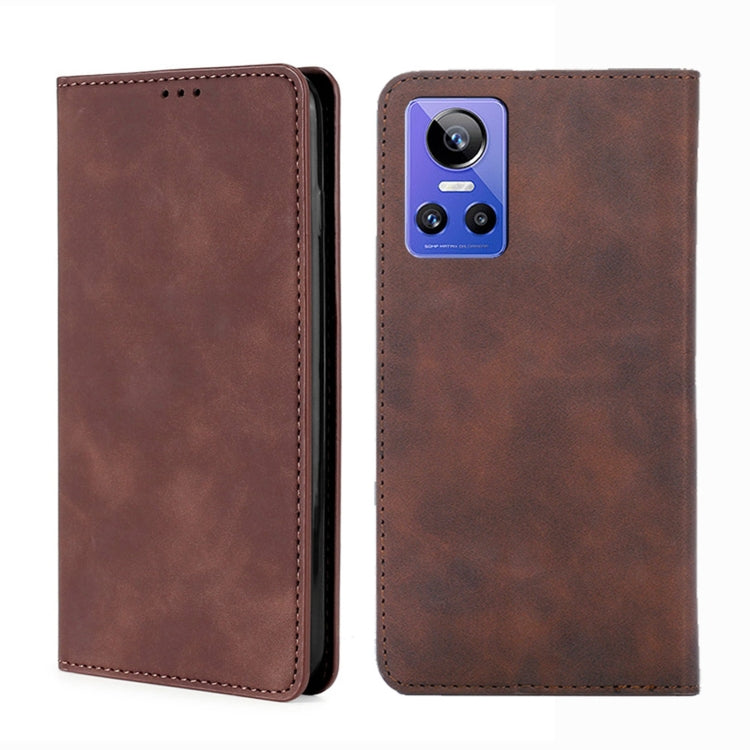 For OPPO Realme GT Neo3 Skin Feel Magnetic Horizontal Flip Leather Phone Case