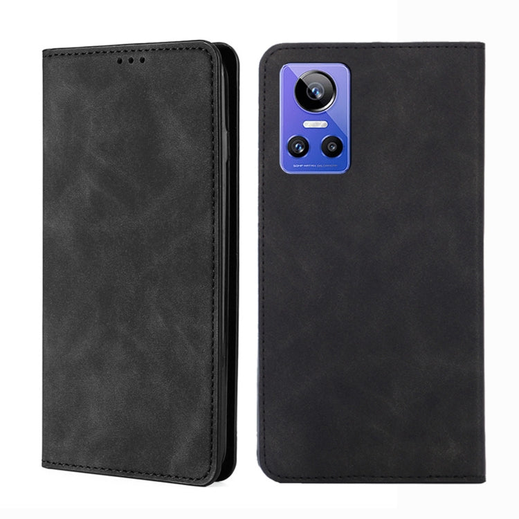 For OPPO Realme GT Neo3 Skin Feel Magnetic Horizontal Flip Leather Phone Case