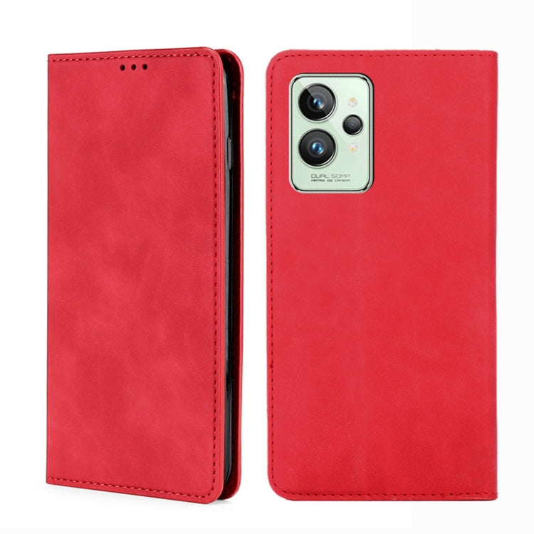 For OPPO Realme GT2 Pro Skin Feel Magnetic Horizontal Flip Leather Phone Case
