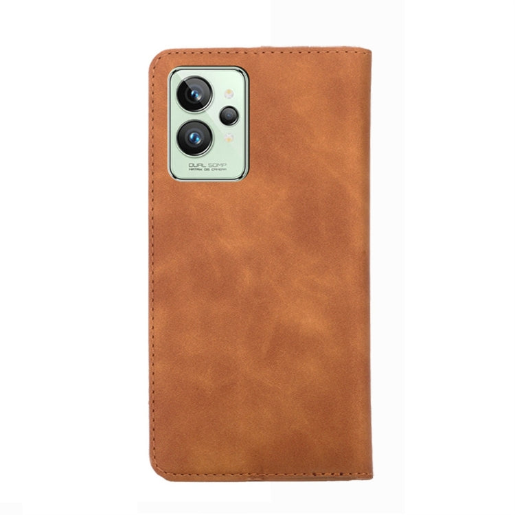 For OPPO Realme GT2 Pro Skin Feel Magnetic Horizontal Flip Leather Phone Case