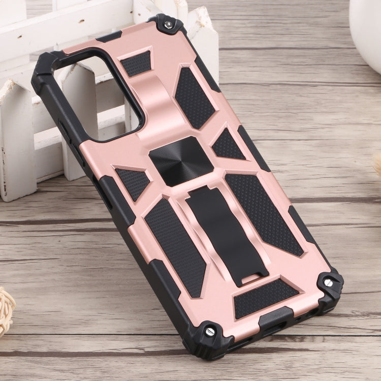 For Samsung Galaxy A03s 166mm Shockproof TPU + PC Magnetic Phone Case with Holder