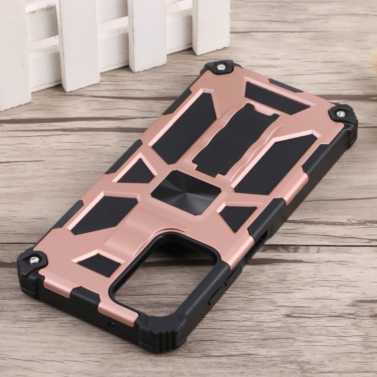 For Samsung Galaxy A03s 166mm Shockproof TPU + PC Magnetic Phone Case with Holder