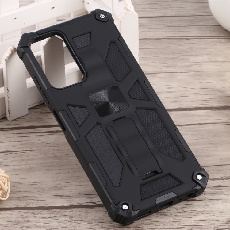 For Samsung Galaxy A03s 166mm Shockproof TPU + PC Magnetic Phone Case with Holder