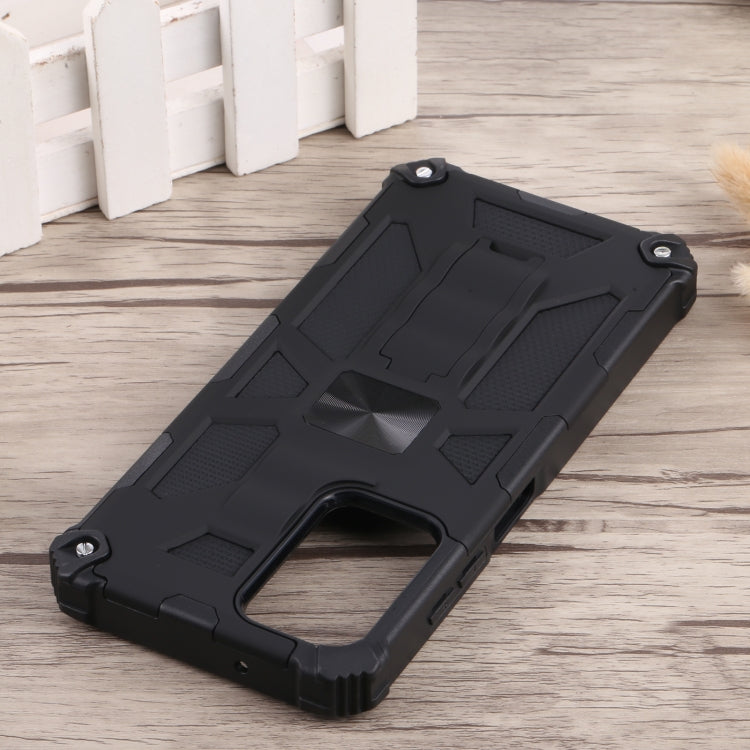 For Samsung Galaxy A03s 166mm Shockproof TPU + PC Magnetic Phone Case with Holder