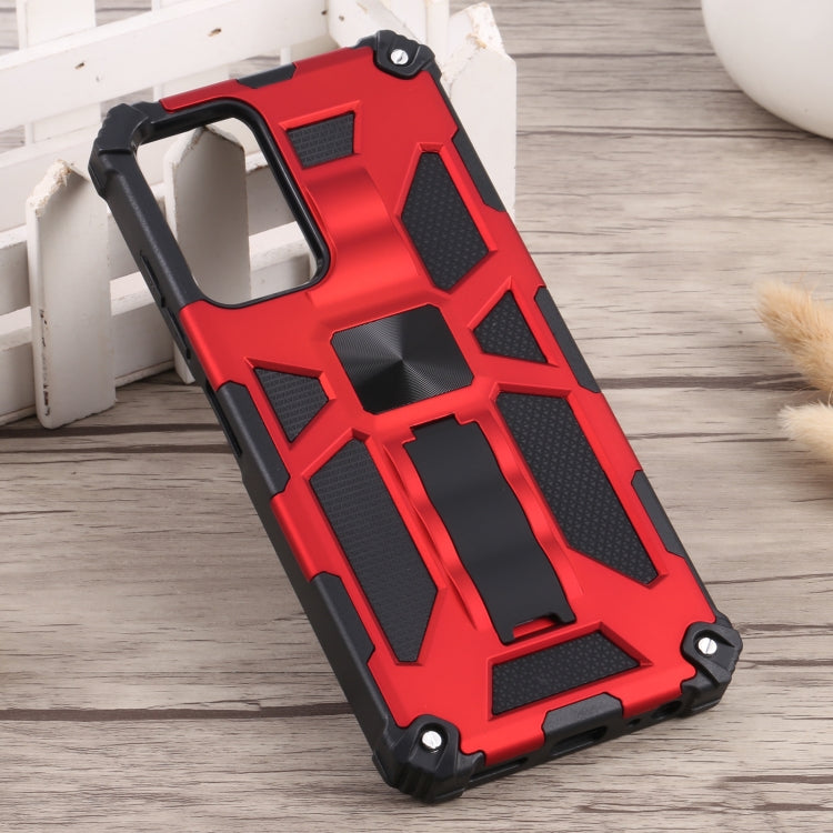 For Samsung Galaxy A03s 166mm Shockproof TPU + PC Magnetic Phone Case with Holder