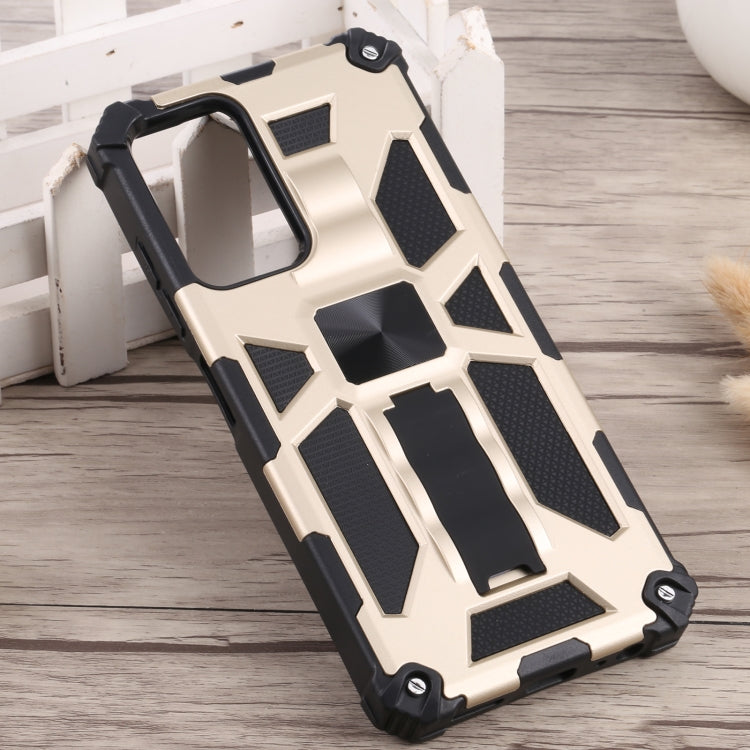 For Samsung Galaxy A03s 166mm Shockproof TPU + PC Magnetic Phone Case with Holder