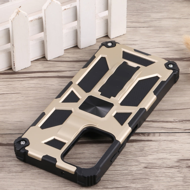 For Samsung Galaxy A03s 166mm Shockproof TPU + PC Magnetic Phone Case with Holder