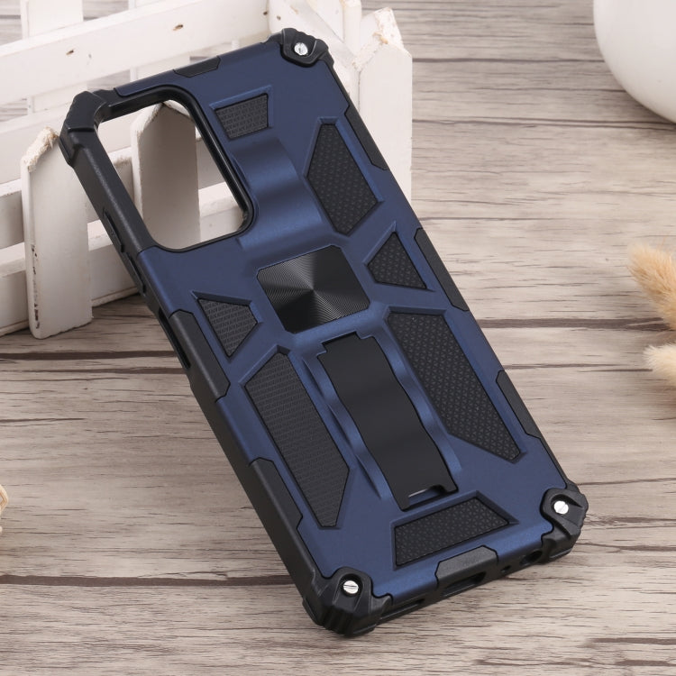 For Samsung Galaxy A03s 166mm Shockproof TPU + PC Magnetic Phone Case with Holder