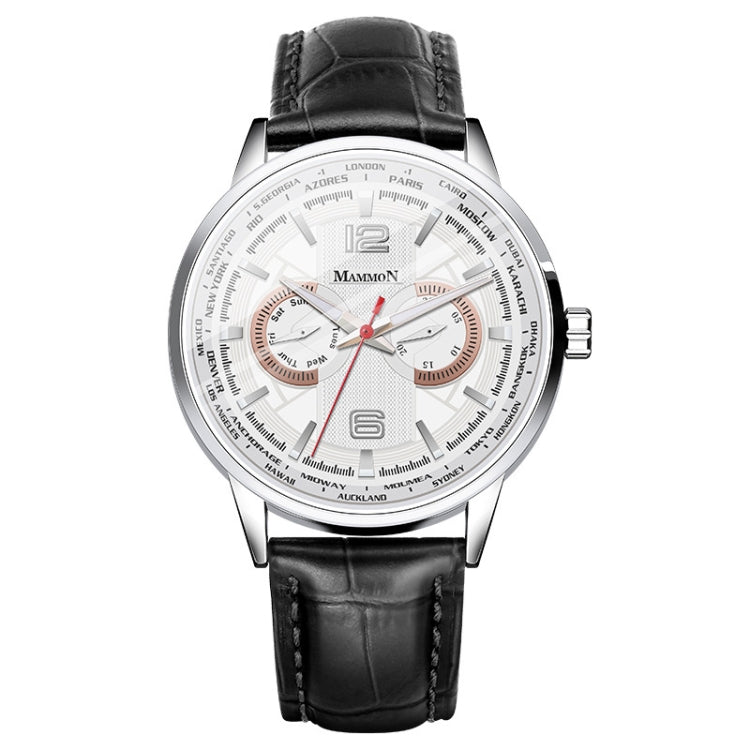 YAZOLE M039 Waterproof Leather Strap Quartz Movement Men Sports Watch