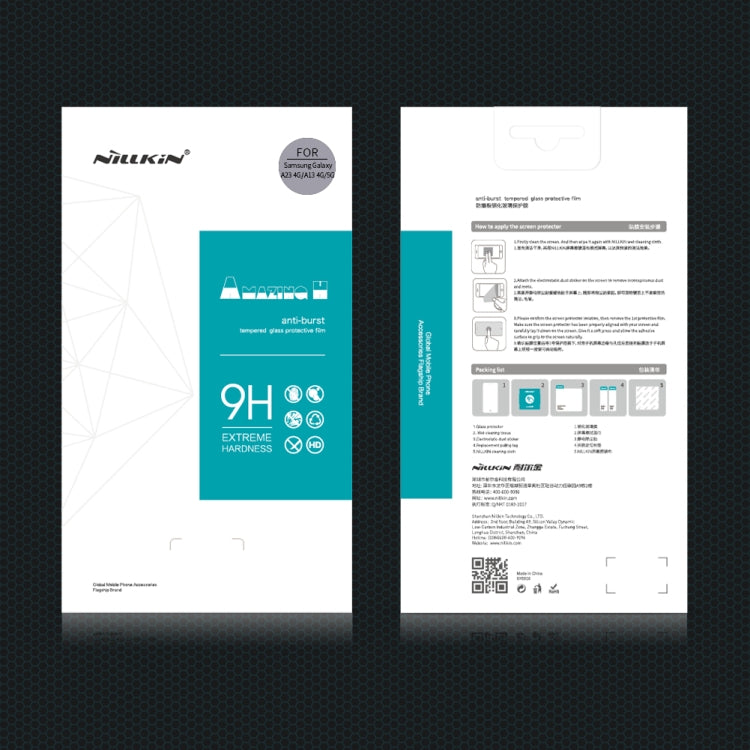 For Samsung Galaxy A23 4G / A13 5G / 4G NILLKIN 0.33mm 9H Amazing H Explosion-proof Tempered Glass Film