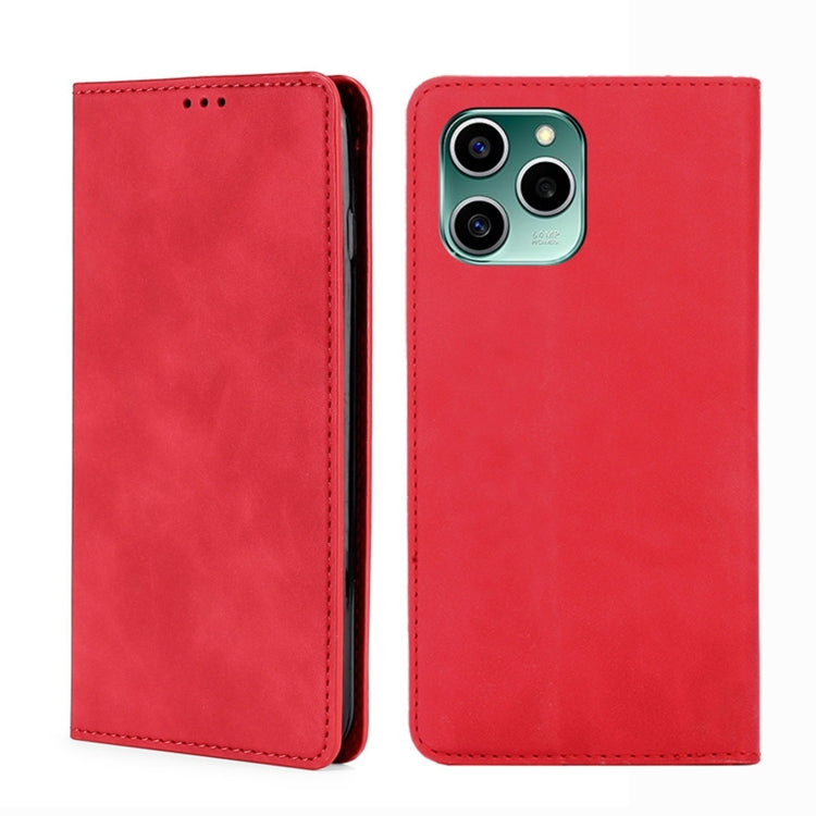 For Honor 60 SE Skin Feel Magnetic Horizontal Flip Leather Phone Case