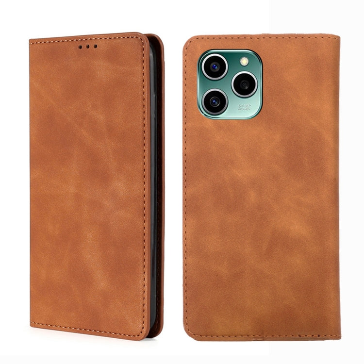 For Honor 60 SE Skin Feel Magnetic Horizontal Flip Leather Phone Case