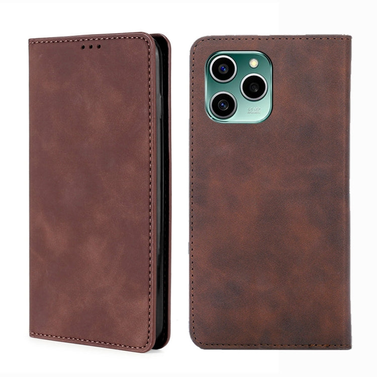 For Honor 60 SE Skin Feel Magnetic Horizontal Flip Leather Phone Case