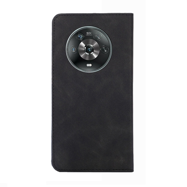 For Honor Magic4 Skin Feel Magnetic Horizontal Flip Leather Phone Case