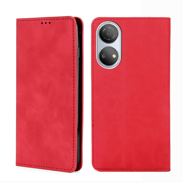 For Honor Play 30 Plus Skin Feel Magnetic Horizontal Flip Leather Phone Case