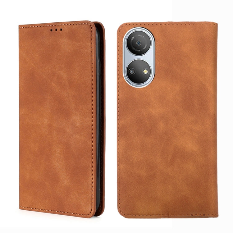 For Honor Play 30 Plus Skin Feel Magnetic Horizontal Flip Leather Phone Case